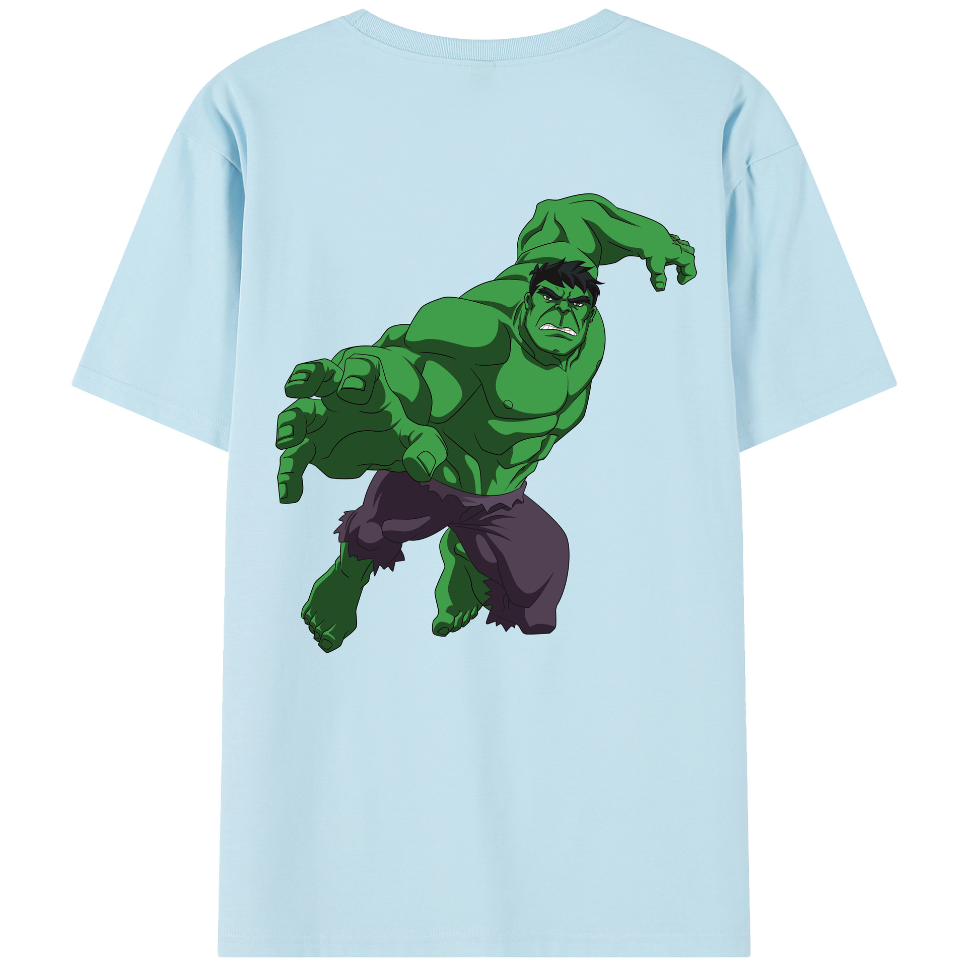 （画像用） アベンジャーズ The Avengers 綿100％半袖Tシャツ（背面プリント）